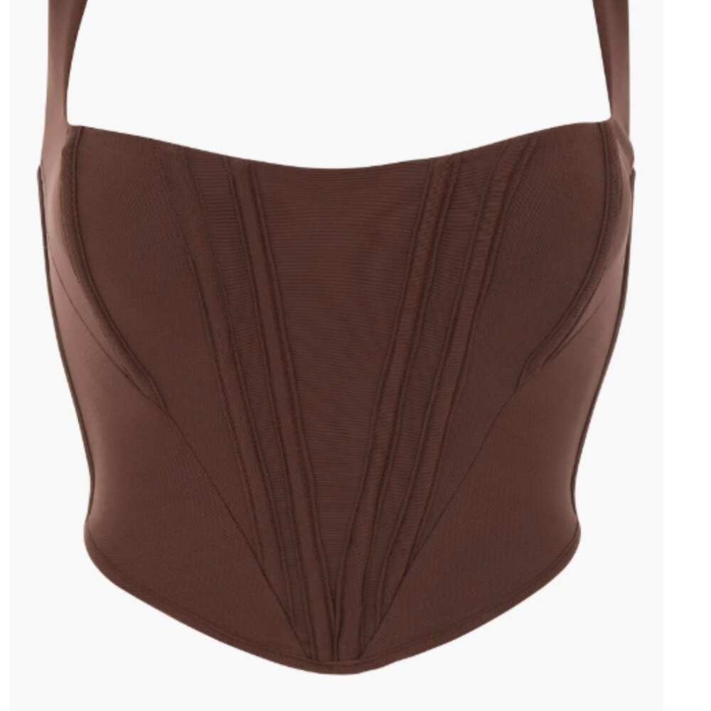 HOUSE OF CB Ninetta Mesh Corset Top - NEW - Picture 4 of 7